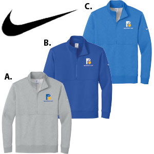 ADULT NIKE CLUB MENS FLEECE SLEEVE SWOOSH 1/2-ZIP